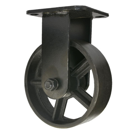 Roulette chariot mine fixe Ø150