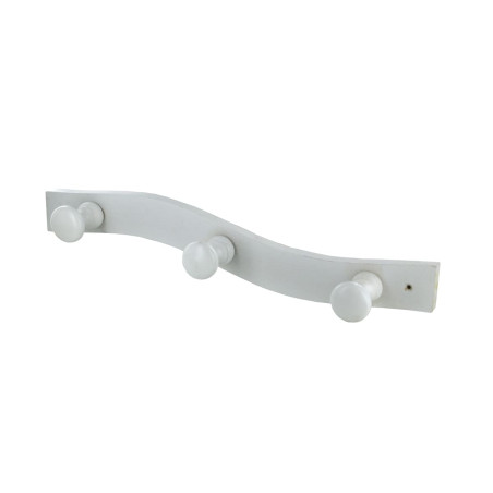 Patère ondule hêtre blanc 3T