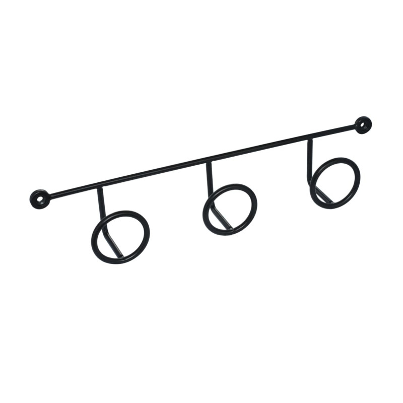 Patère filaire ring 3T noir