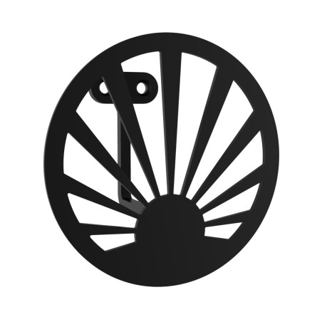 Patère soleil noir