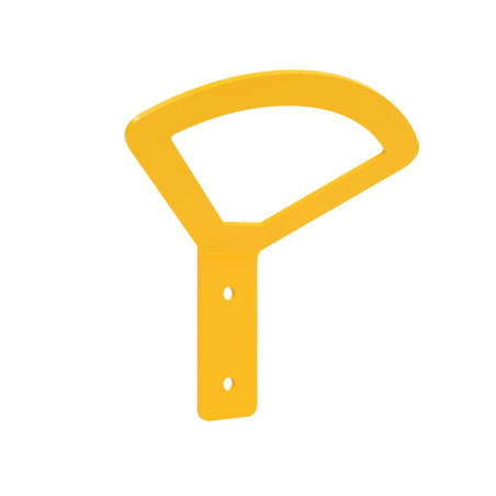 Patère de salle de bains jaune
