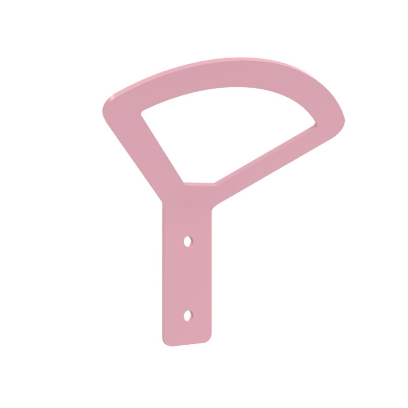 Patère de salle de bains rose