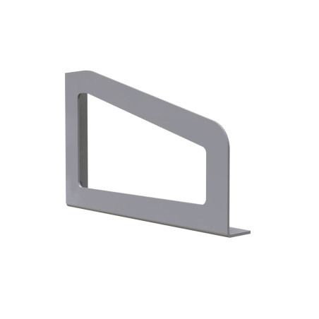 Équerre murale Cadre métal gris - Lot de 2