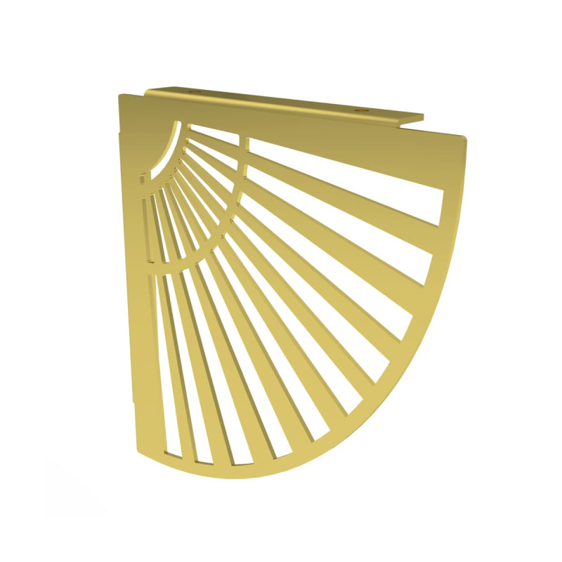 Équerre murale Soleil doré rond – Lot de 2