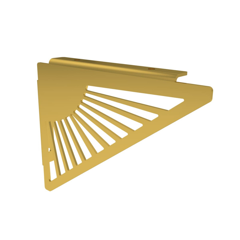 Équerre murale Soleil doré triangle - Lot de 2