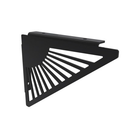 Équerre murale Soleil noir triangle - Lot de 2