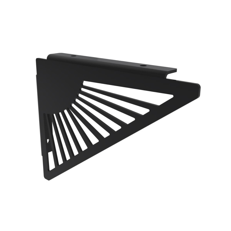 Équerre murale Soleil noir triangle - Lot de 2