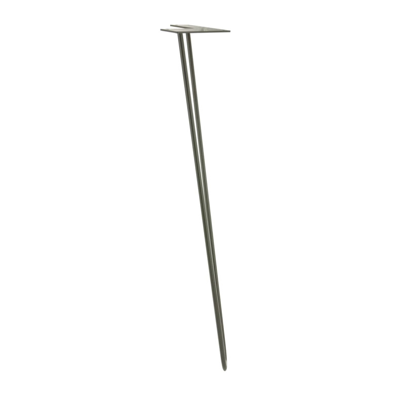Pied filaire incliné acier 71 cm