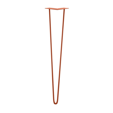 Pied filaire incliné cuivré 71 cm