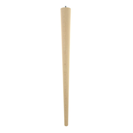 Pied de table fuselé bois 71 cm