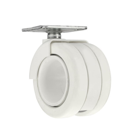 roulette rotola blanc pivotante Ø65