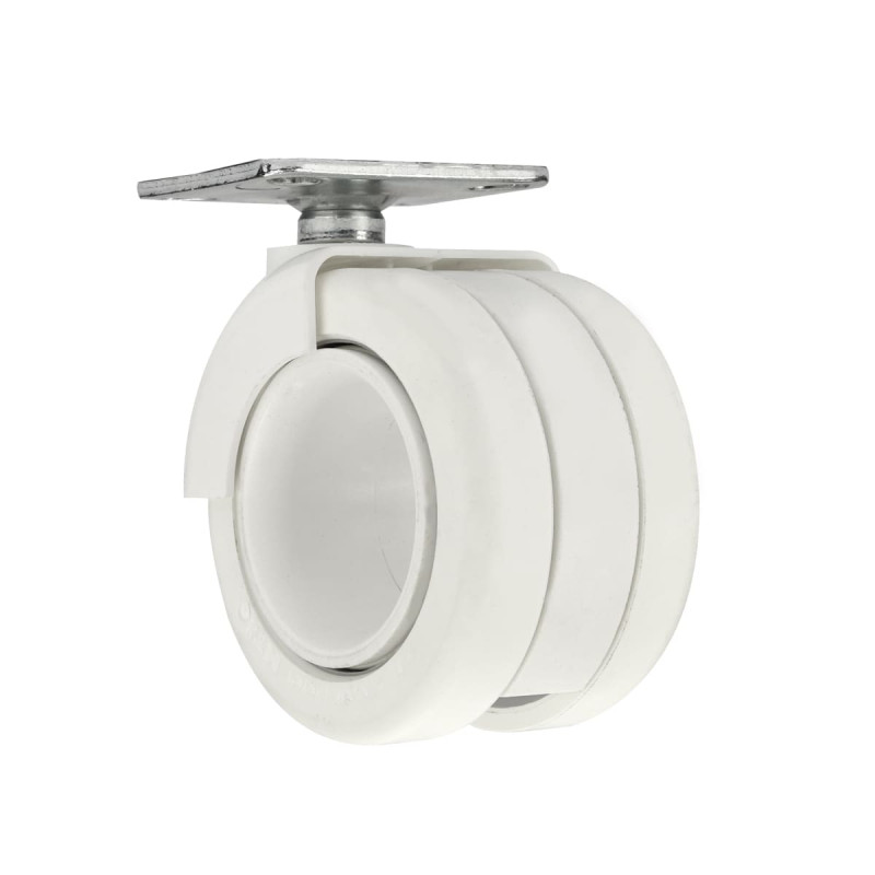 roulette rotola blanc pivotante Ø65