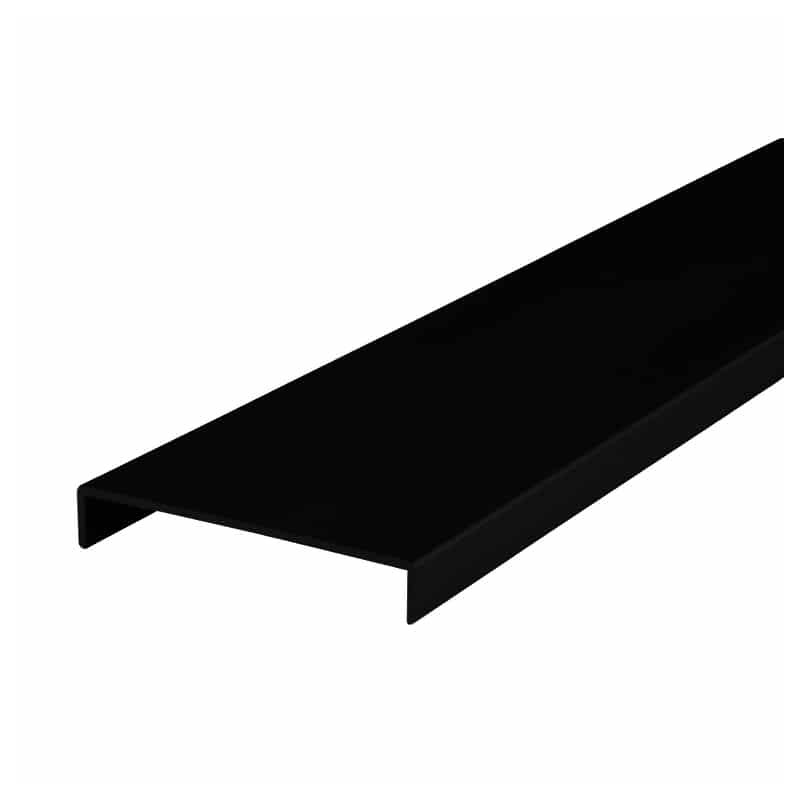 Lot de 2 - Nez de cloison noir 260 cm x 74 mm