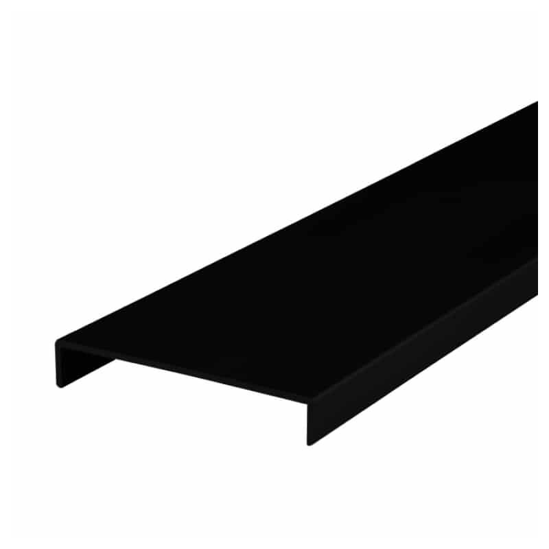 Lot de 2 - Nez de cloison noir 260 cm x 78 mm
