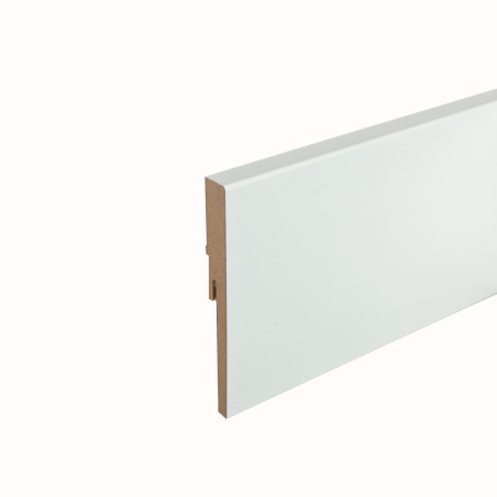 Lot de 5 - Plinthe droite blanche 7.5 cm x 240 cm