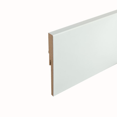 Lot de 5 - Plinthe droite blanche 12 cm x 240 cm