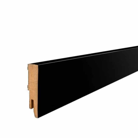 Lot de 5 - Plinthe droite noire 7.5 cm x 240 cm
