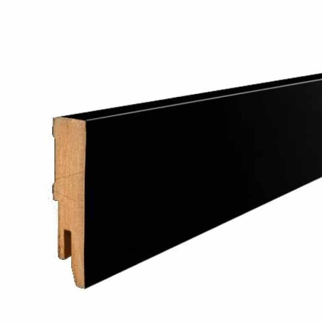 Lot de 5 - Plinthe droite noire 12 cm x 240 cm