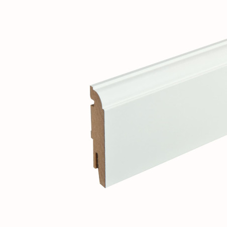Lot de 5 - Plinthe moulurée blanche 7.5 cm x 240 cm