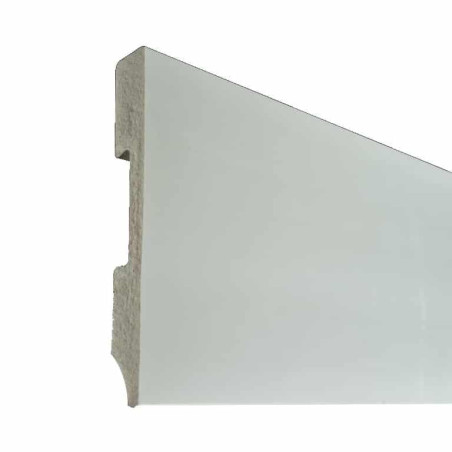 Lot de 5 - Plinthe plastique blanche 12 cm x 240 cm