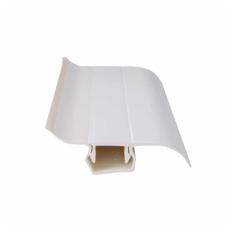 Lot de 5 - Plinthe cache-fils blanc en 6 x 250 cm