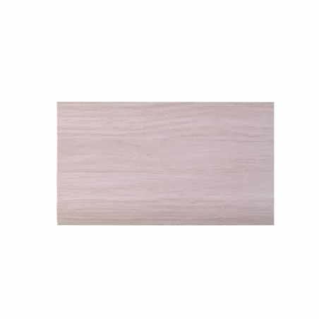 Lot de 5 - Plinthe cache-fils chêne blanc en 6 x 250 cm
