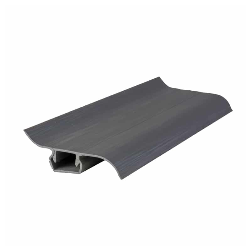 Lot de 5 - Plinthe cache-fils ardoise foncé en 6 x 250 cm
