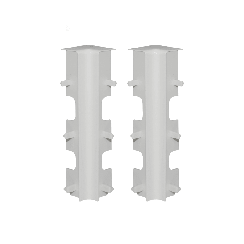 Angle rentrant plinthe droite blanche 12 cm