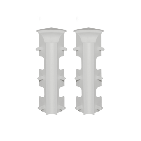 Angle rentrant plinthe moulurée blanche 12 cm