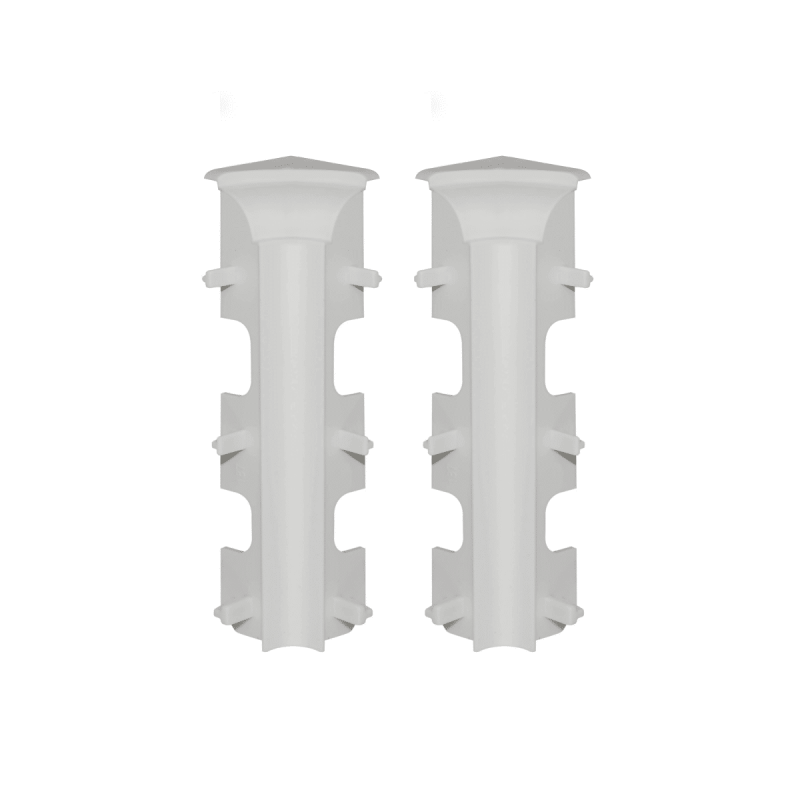 Angle rentrant plinthe moulurée blanche 12 cm