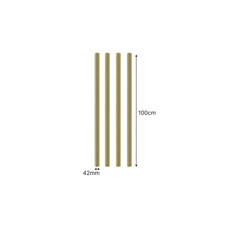 Moulure droite classique 42mm x 100cm en lot de 4
