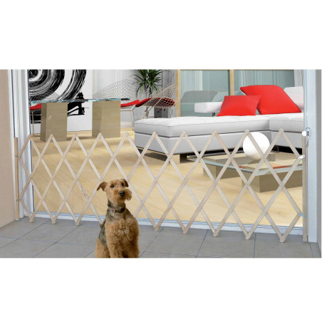Barrière animaux rétractable Stop'Max hauteur 83cm et largeur de 60 à 230cm