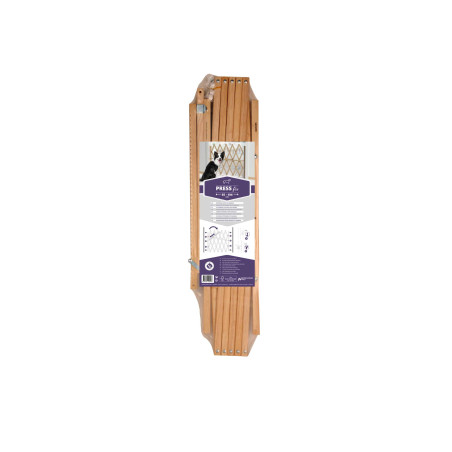Barrière animaux amovible sans perçage Press'Fix hauteur 83cm et largeur 65 à 104cm