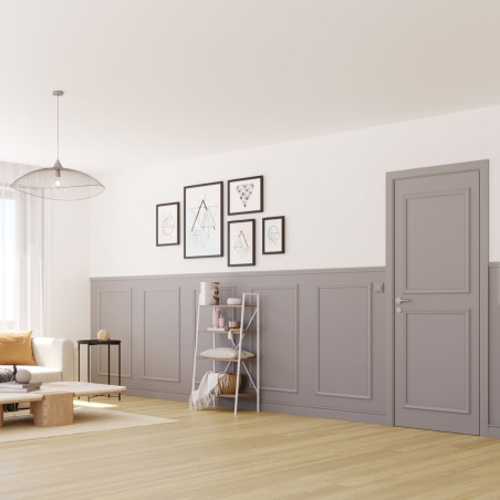 Kit moulure décor 1 - 265 à 300cm - Moulure murale bois 100%FSC pour soubassement