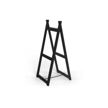 Échelle étagère en bois teinté noir 88cm