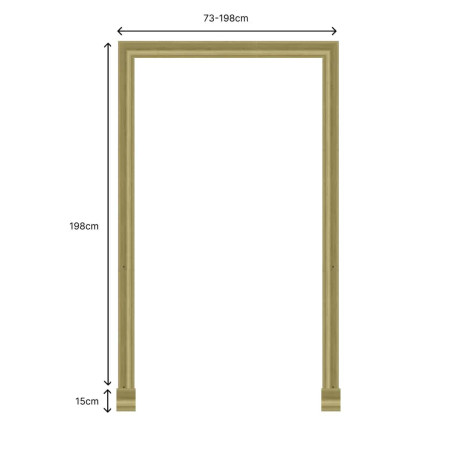 Kit chambranle de porte complet prédécoupé