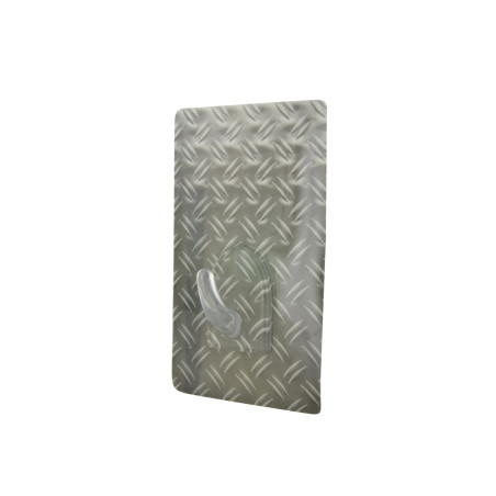 Crochet silicone revêtement gris inox