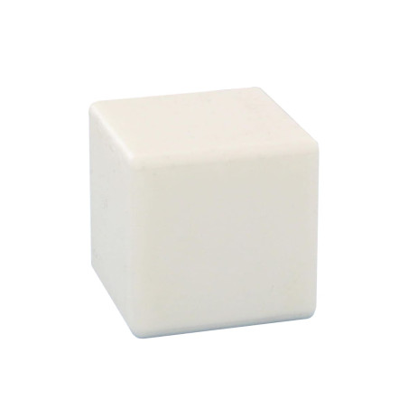 Butée à visser cube blanc