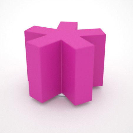 Butée à visser étoile rose