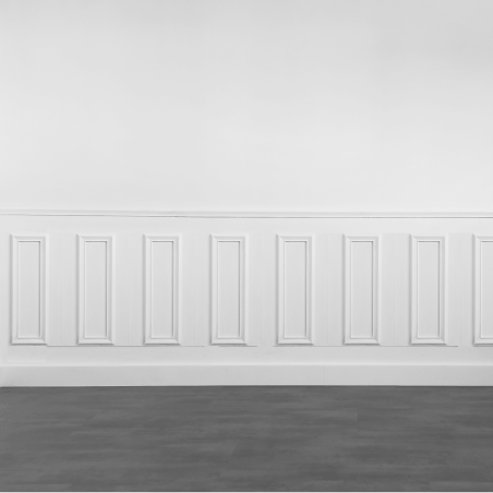 Kit moulure décor 5 - 180 à 300cm - Moulure murale bois 100%FSC pour soubassement