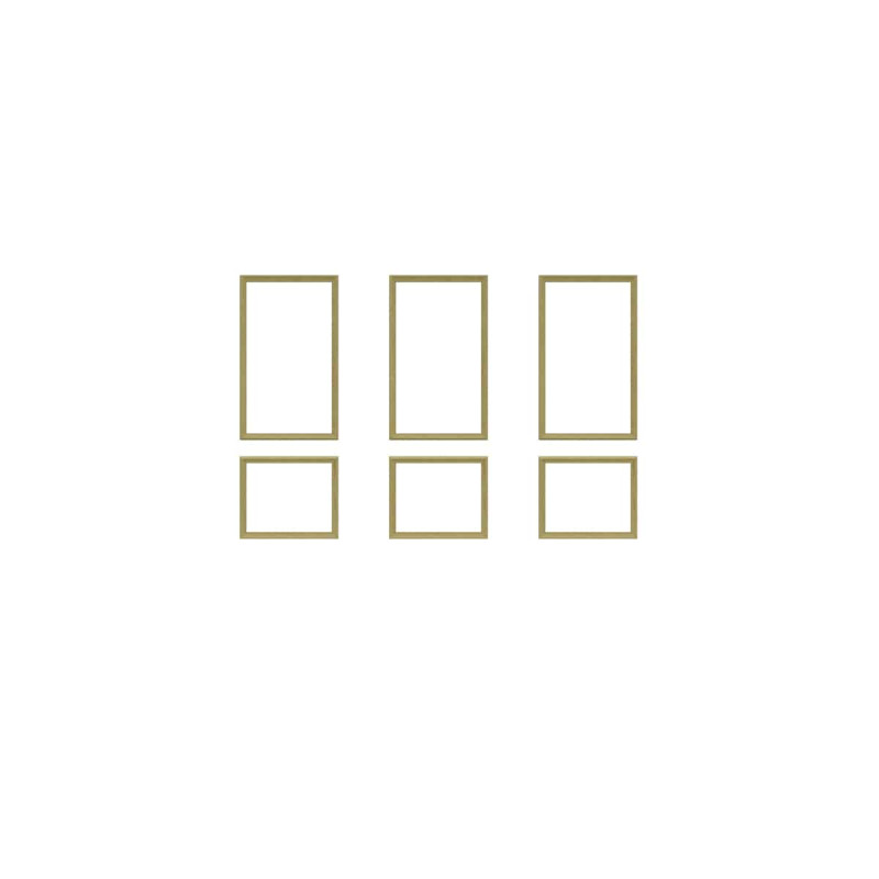Kit moulure décor 12 - 220 à 300cm - Moulure murale bois 100%FSC pour habillage mur complet Kit moulure décor 12 - 220 à 300cm - Moulure murale bois 100%FSC pour habillage mur complet