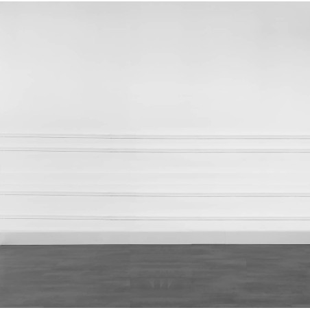 Kit moulure décor 13 - 100 à 400cm - Moulure murale bois 100%FSC pour soubassement