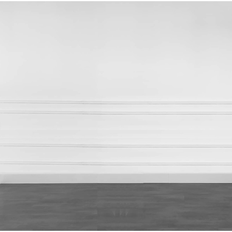 Kit moulure décor 13 - 100 à 400cm - Moulure murale bois 100%FSC pour soubassement