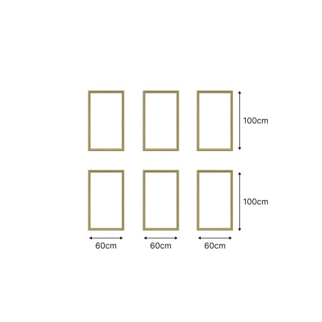 Kit moulure décor 8 - 220 à 300cm - Moulure murale bois 100%FSC pour habillage mur complet
