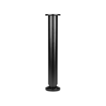 Pied rond acier chromé lot de 4