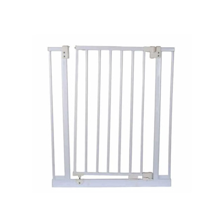 Barrière animaux Ulya blanche hauteur 74cm et largeur 69 à 73cm