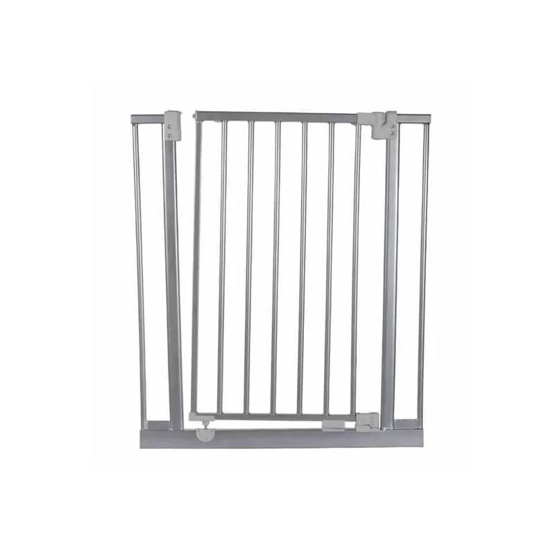 Barrière animaux Ulya Grise hauteur 74cm et largeur 69 à 73cm
