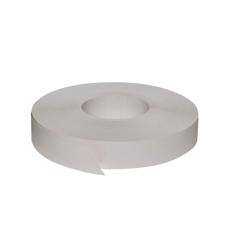 Bande de chant pré-encollée blanc lisse satiné 23mm x 50ml