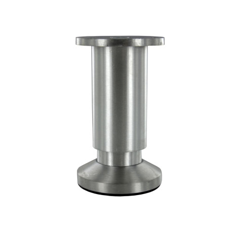 Pied réglable en hauteur 10/12cm aluminium brossé