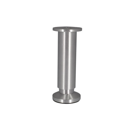 Pied réglable en hauteur 15/17cm aluminium brossé